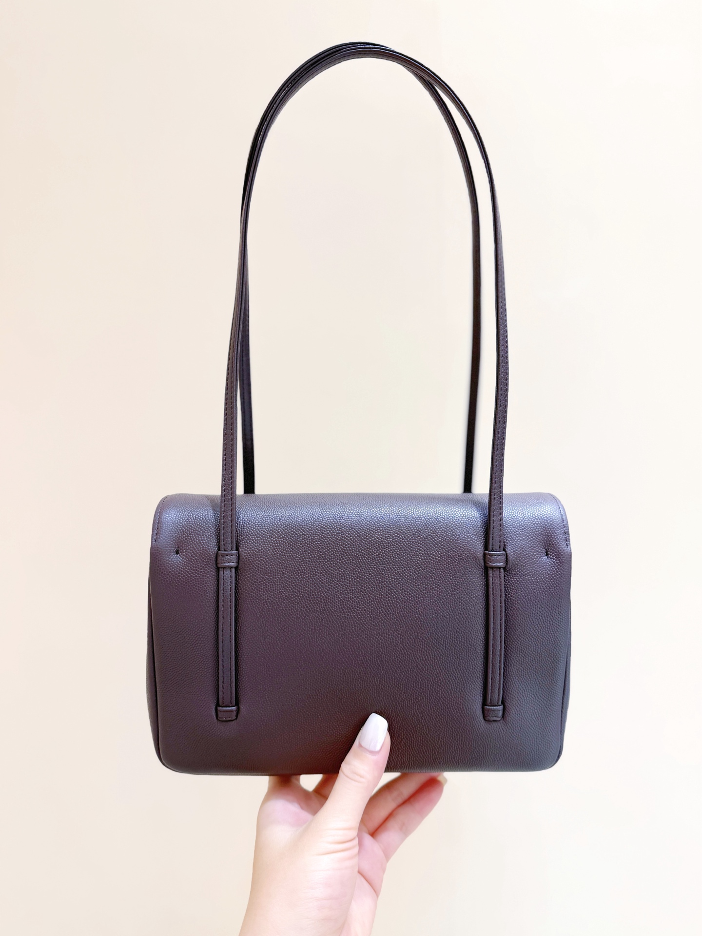 Chanel Preppy Coco 26 sac marron foncé — réplique – Image 3