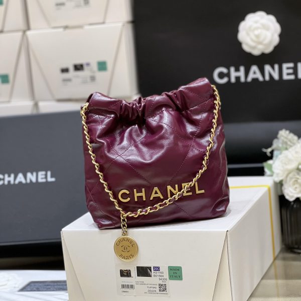 Chanel 22 Mini sac Burgundy — réplique