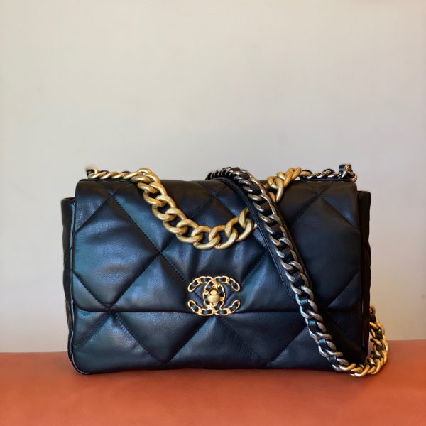 Chanel 19 Flap sac noir — réplique