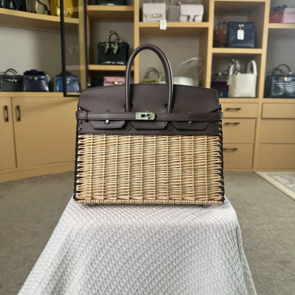 Modèle Hermès Birkin 25 cm Saddle cuir — réplique