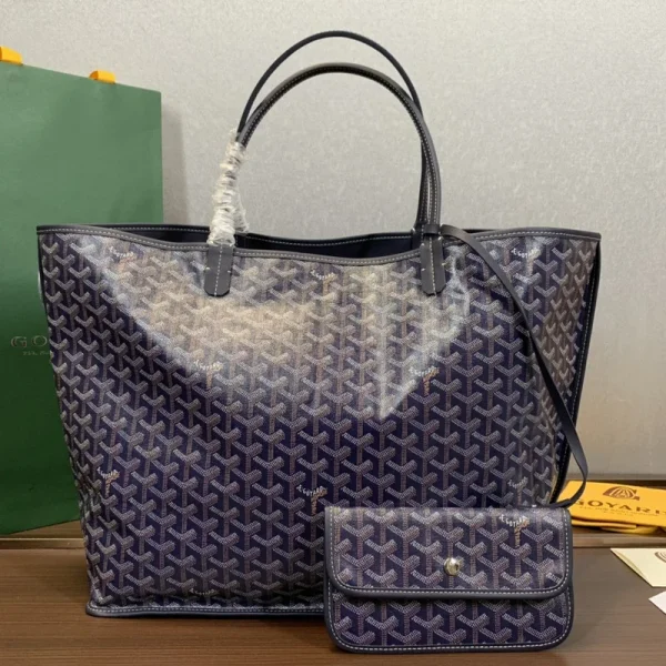 Cabas Goyard coloris bleu marine Anjou GM — réplique