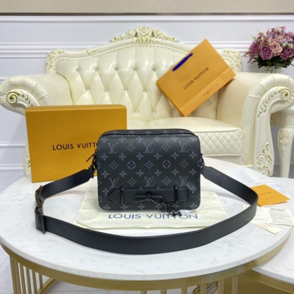 Louis Vuitton Steamer besace noir toile — réplique