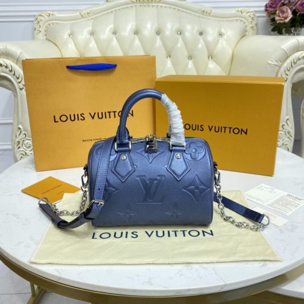 Louis Vuitton Speedy Bandouliere 20 Dark bleu — réplique