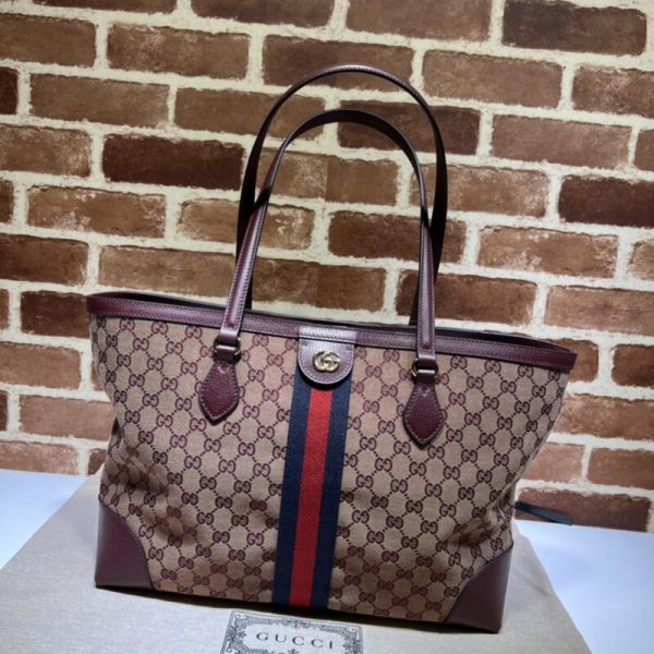 Gucci Ophidia moyen format cabas rouge — réplique