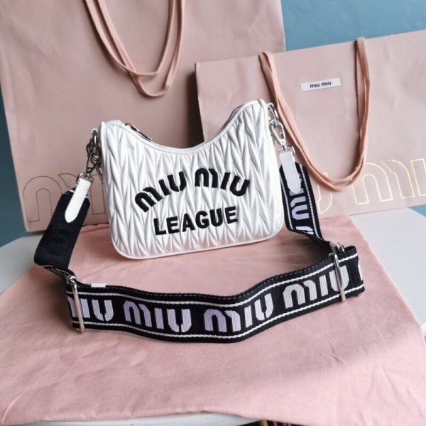 Miu Miu Matelassé League blanc — réplique