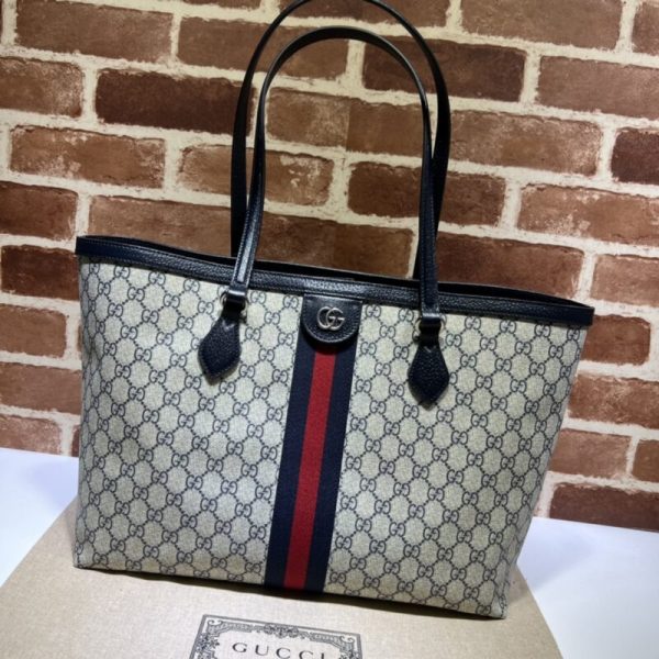 Gucci Ophidia moyen format cabas noir — réplique