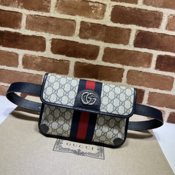 Gucci Ophidia GG petit format Waist bleu — réplique