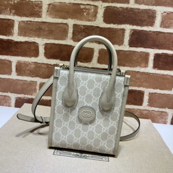 Gucci Ophidia Mini cabas blanc — réplique