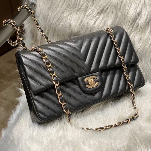 CHANEL Classic Flap 25cm V noir — réplique