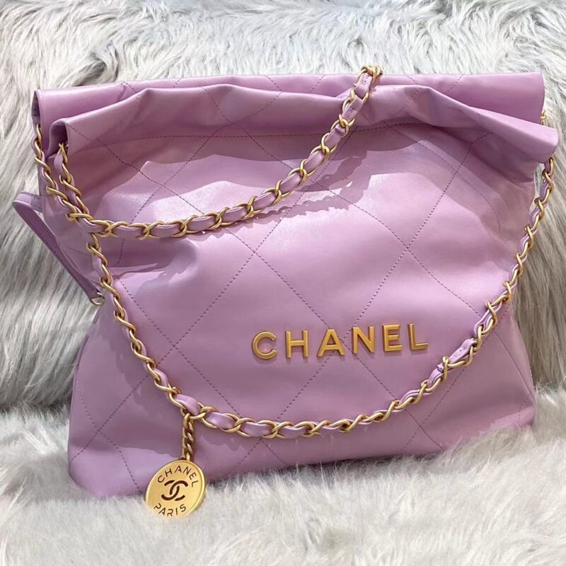 CHANEL 22 petit format Handbag violet — réplique
