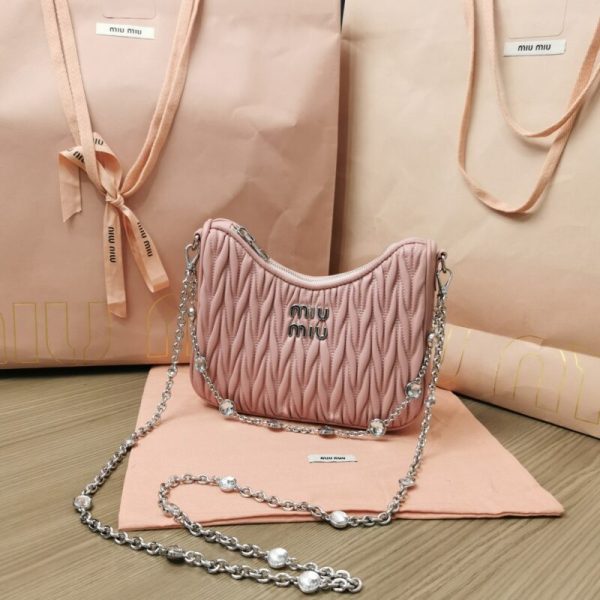 Miu Miu Matelassé Crystal rose — réplique