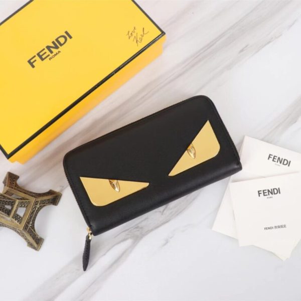 Fendi jaune Eyes portefeuille — réplique