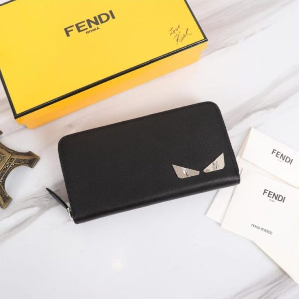 Fendi gris Eyes portefeuille — réplique