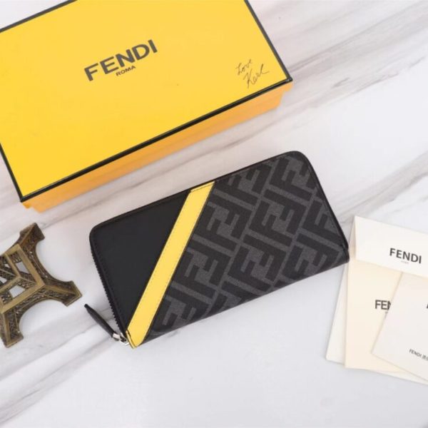 Fendi Ff noir portefeuille — réplique