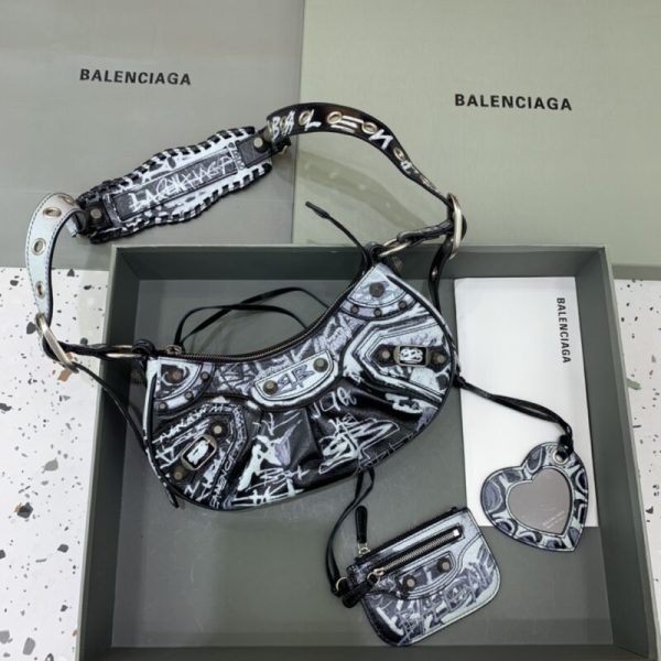Balenciaga Le Cagole Graffiti noir — réplique