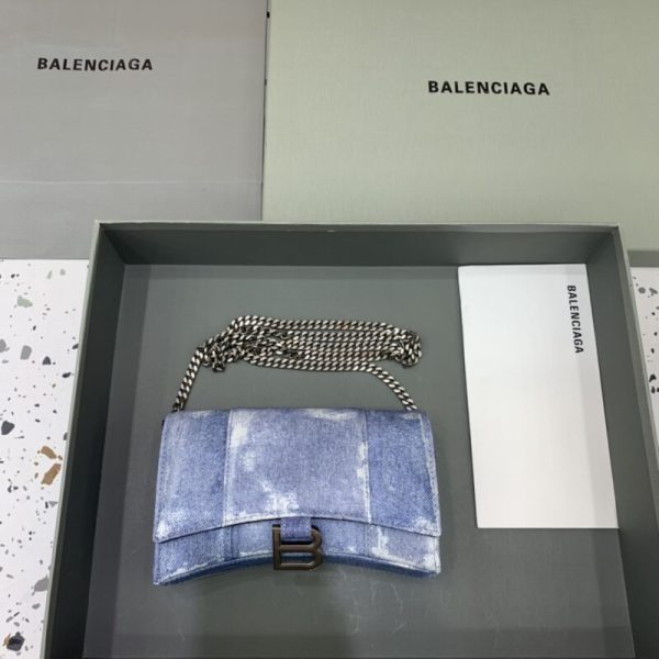 Balenciaga Hourglass On Chain Denim — réplique