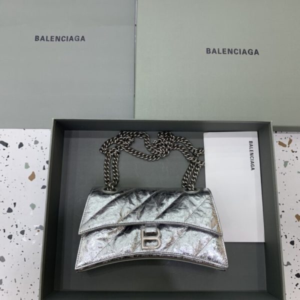Balenciaga Crush petit format argenté — réplique