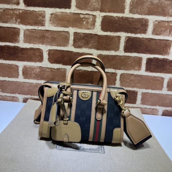 Gucci Bauletto avec poignée marron — réplique