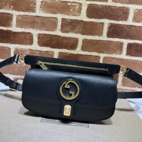 Gucci G Blondie Waist toile noir — réplique