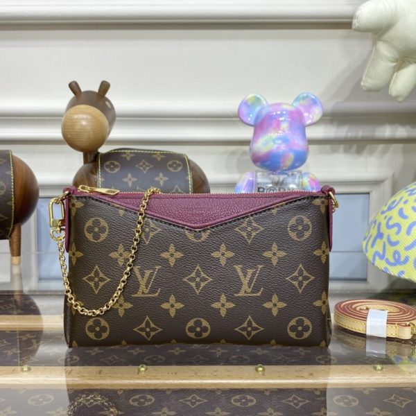 Louis Vuitton Pallas pochette Bordo — réplique