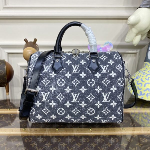Louis Vuitton Speedy Bandouliere 25 Denim toile — réplique