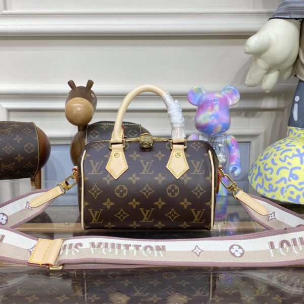 Louis Vuitton Speedy Bandouliere 20 marron — réplique