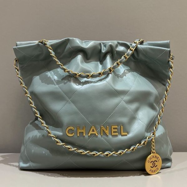 CHANEL 22 moyen format Handbag Mint vert — réplique