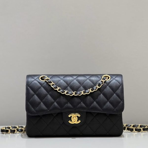 CHANEL Classic Flap 23cm noir Caviar — réplique