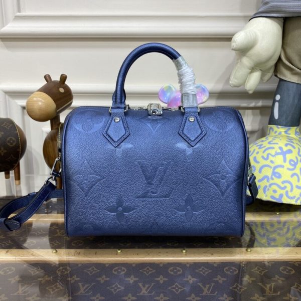 Louis Vuitton Speedy Bandouliere 25 Dark bleu — réplique