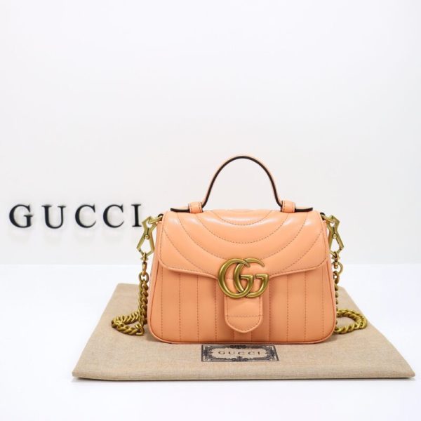 Gucci GG Marmont avec poignée Apricot — réplique