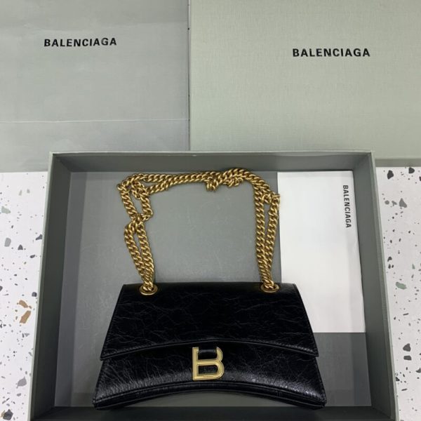 Balenciaga Crush petit format noir doré — réplique