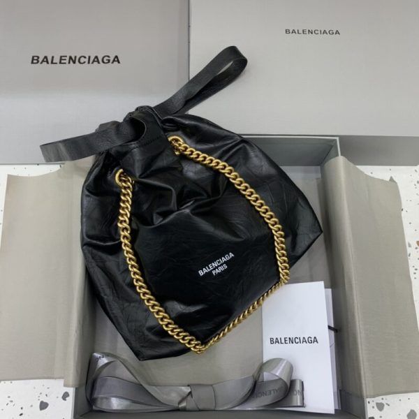 Balenciaga Crush petit format cabas noir — réplique