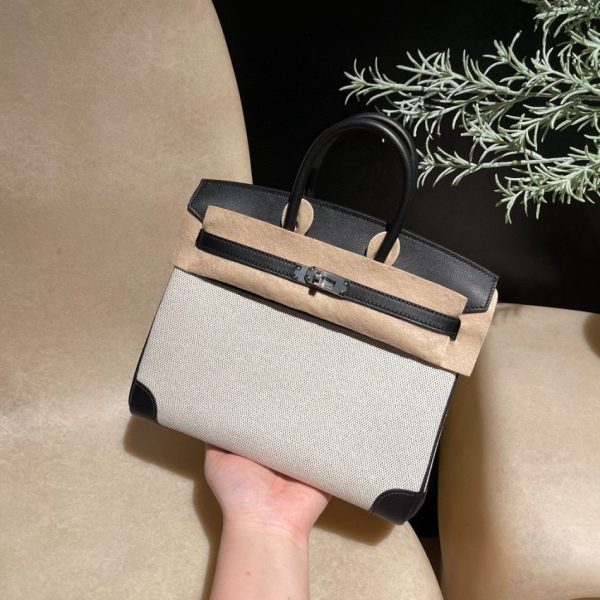 Hermès Birkin Swift noir argenté — réplique