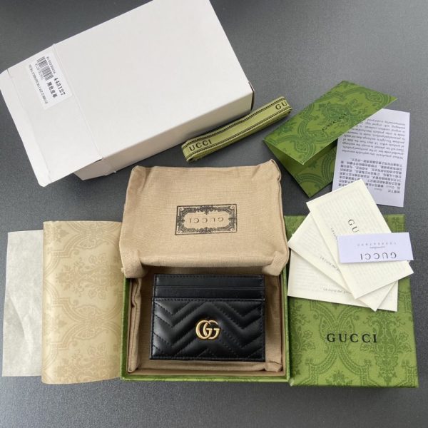Gucci Marmont porte-cartes noir — réplique