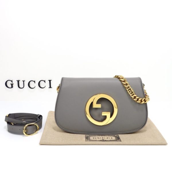 Gucci Blondie cuir gris — réplique