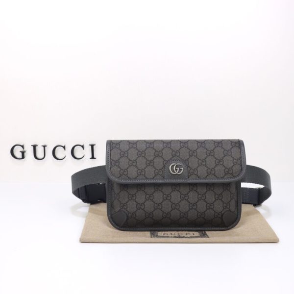 Gucci Ophidia GG petit format Waist gris — réplique