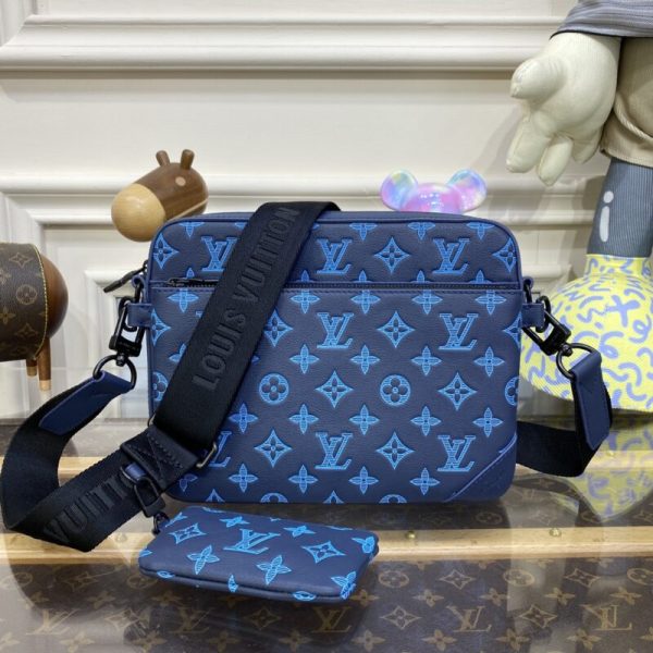Louis Vuitton Trio besace bleu — réplique