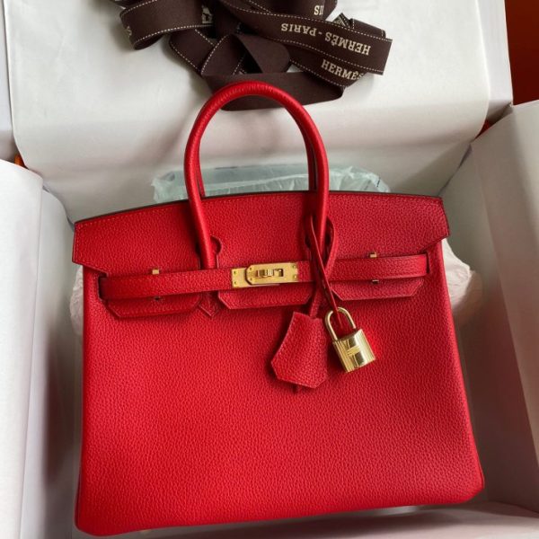 Hermès Birkin rouge Togo doré — réplique
