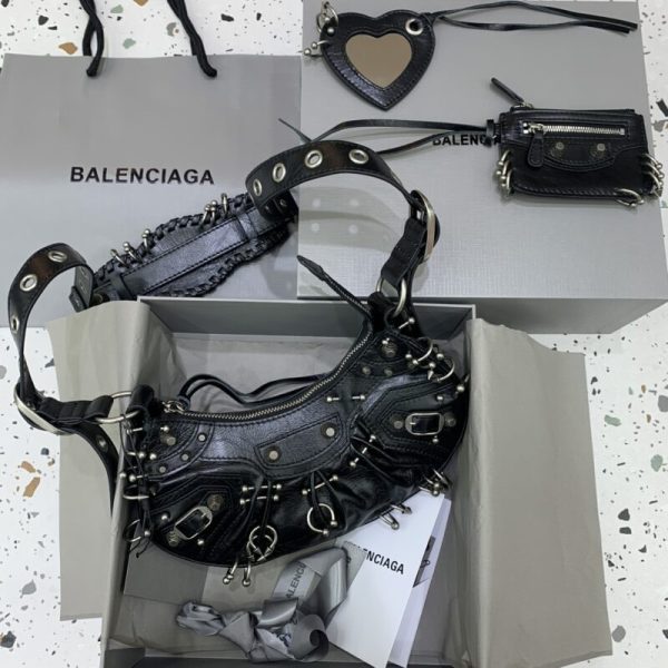 Balenciaga Le Cagole noir argenté — réplique