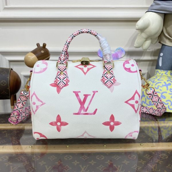 Louis Vuitton Speedy Bandouliere 25 rose — réplique