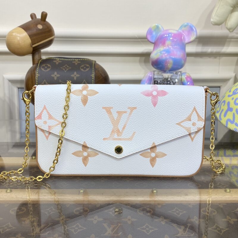 Louis Vuitton Felicie Pochette blanc Apricot — réplique