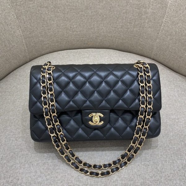 CHANEL Classic Flap 25cm noir doré — réplique