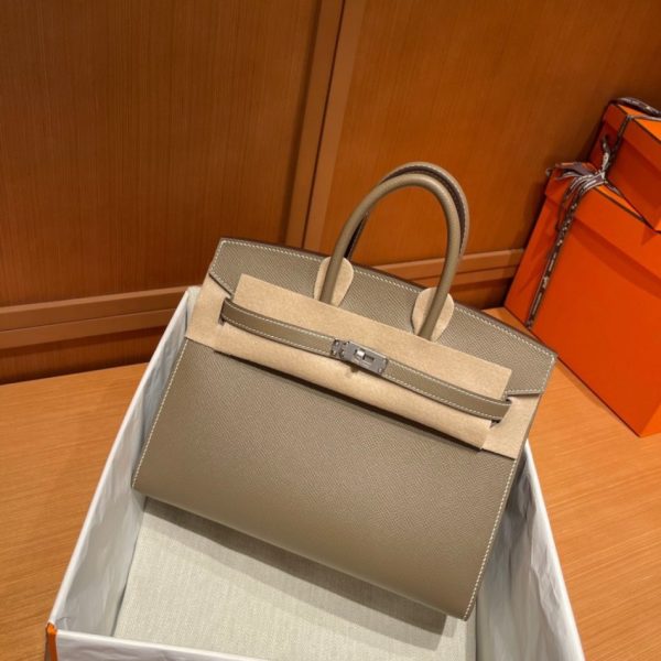 Hermès Birkin Epsom Elephant gris — réplique