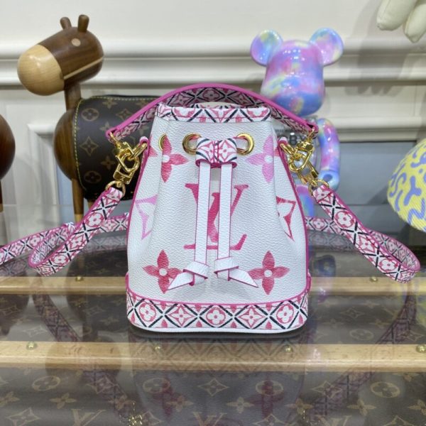 Louis Vuitton Nano Noe blanc rose — réplique