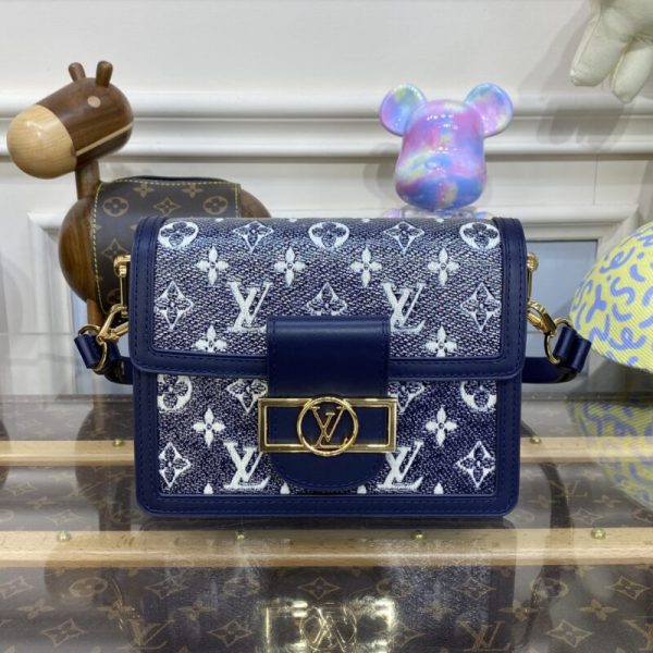 Louis Vuitton Dauphine Mini bleu — réplique