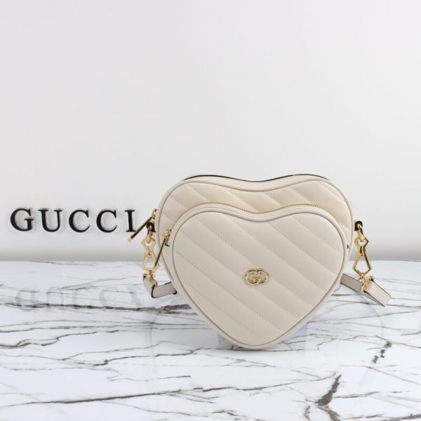Gucci Interlocking G Mini Heart blanc — réplique