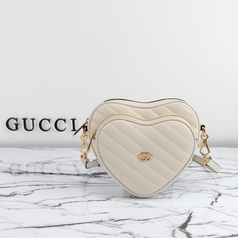 Gucci Interlocking G Mini Heart blanc — réplique