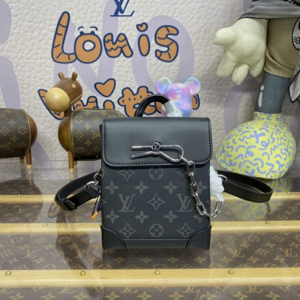 Louis Vuitton Nano Steamer noir toile — réplique