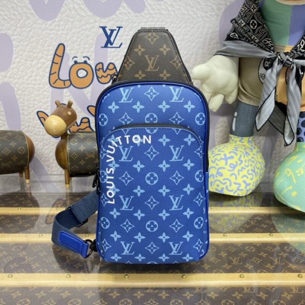Louis Vuitton Avenue Slingbag bleu — réplique
