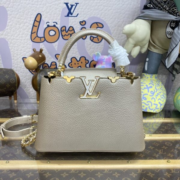 Loius Vuitton Capucines Golden gris — réplique